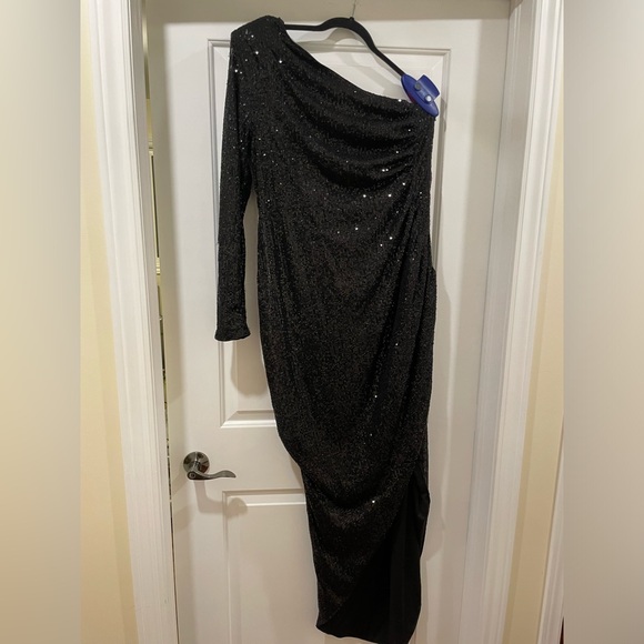 Fashion Nova Sequin Black Maxi Dress - Picture 2 of 4